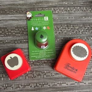 Set of 3 random paper punches